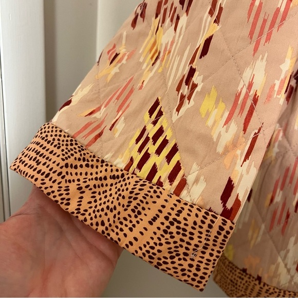 Knox Rose Aztec & Animal Print Patterned Quilted Jacket Size XL Grannycore - Picture 3 of 10